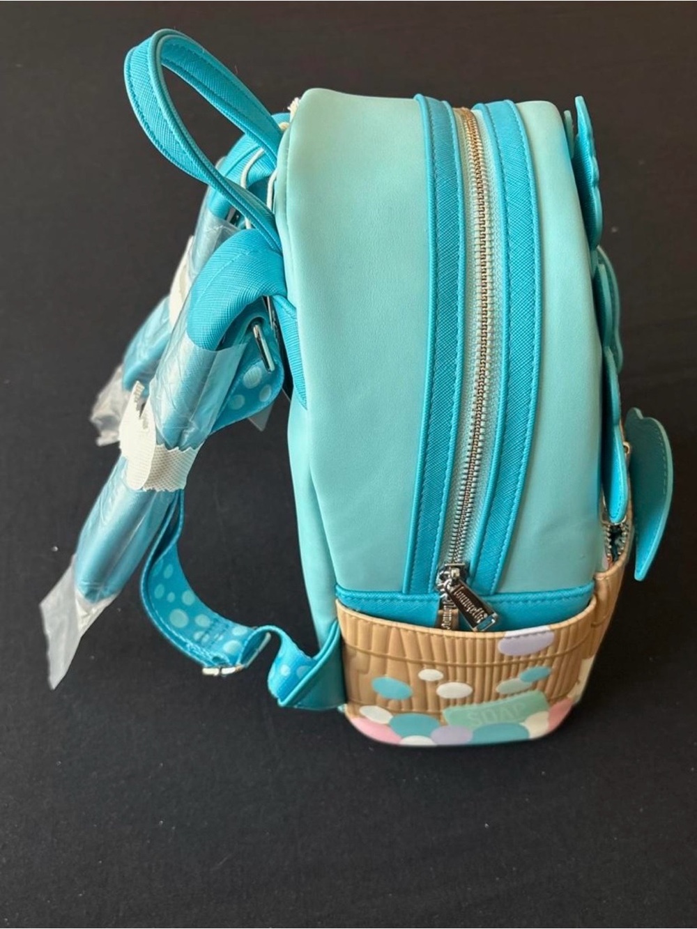 NWT Loungefly Tigger bath time Mini Backpack with Orange Accents - Picture 4 of 6